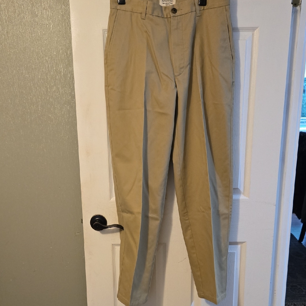 St. John's Bay Tan Chinos Classic 32 X 32 Worry Free Pant